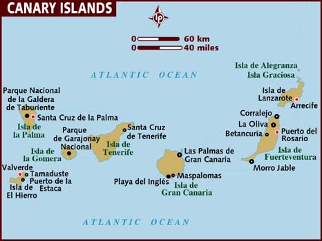 Map Of Tenerife Canary Islands Tnt2011 Conference :.